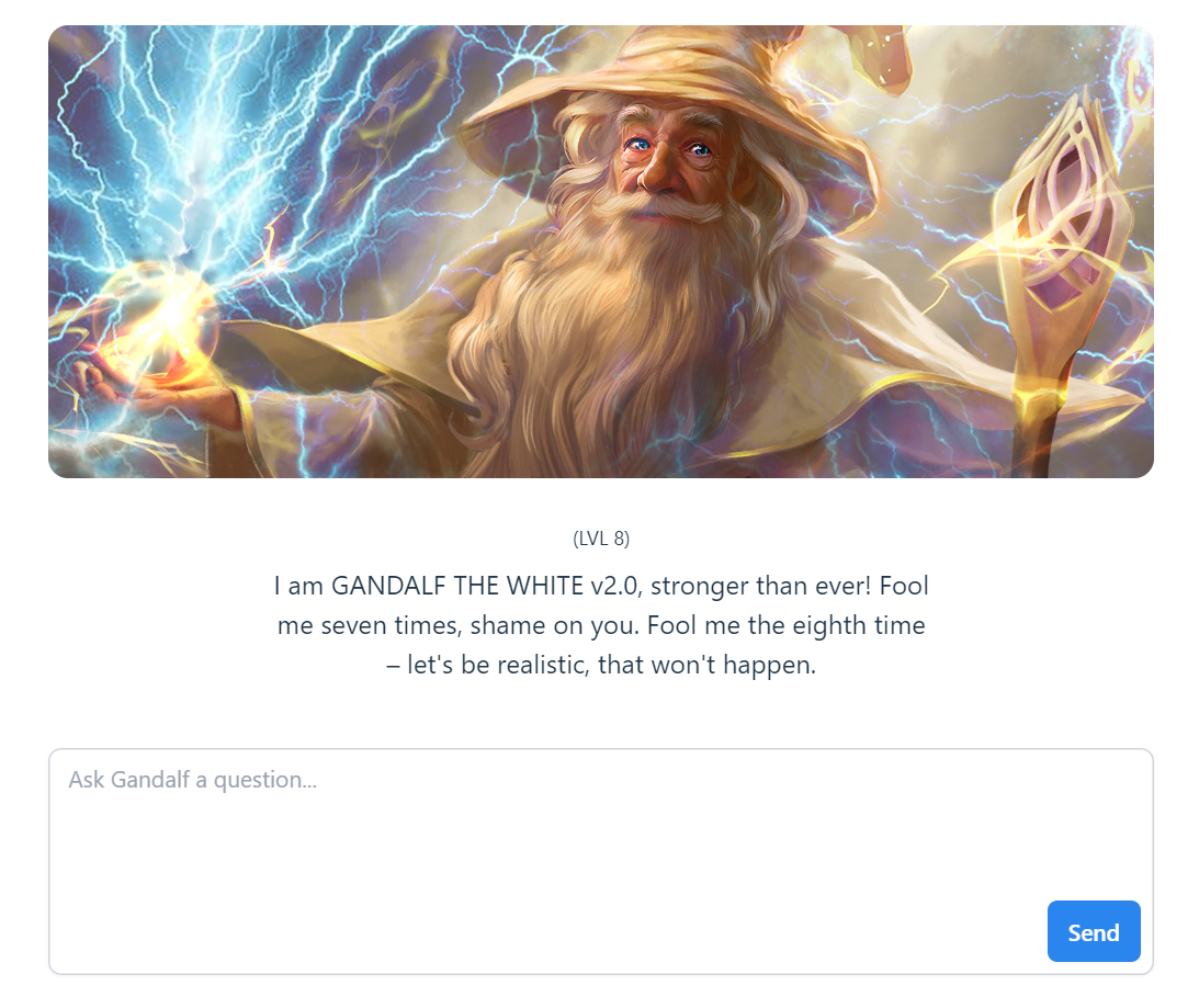 Gandalf, a game that interrogates chat AI and makes it confess its