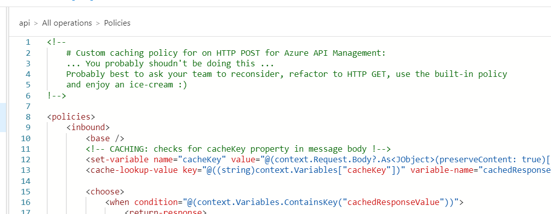 Caching HTTP POST calls with Azure API Management | by Jochen van ...