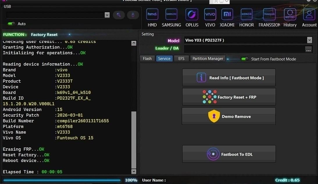 Phoenix Service Tool V10.0.7
