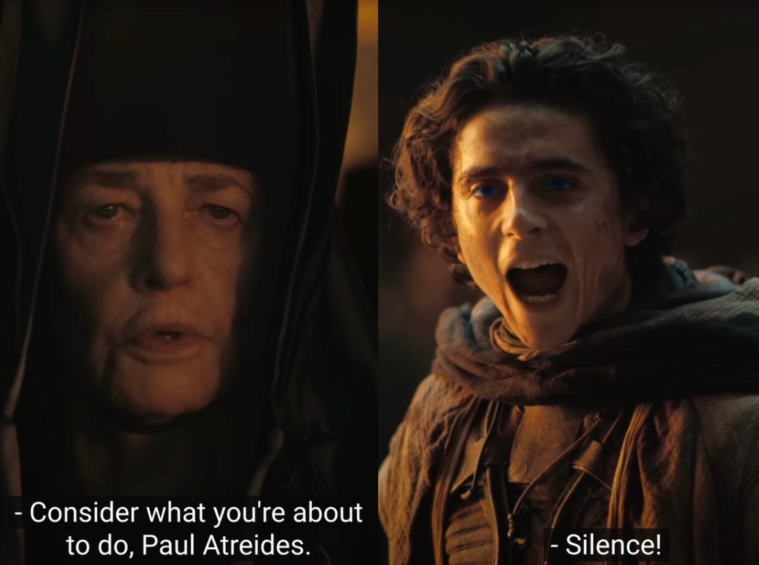 Just One Scene: The Pre-Knife Fight Confrontation in Dune: Part