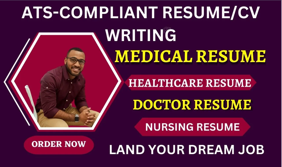 I will write medical resume, healthcare, nursing, doctor, pharmacy, ats