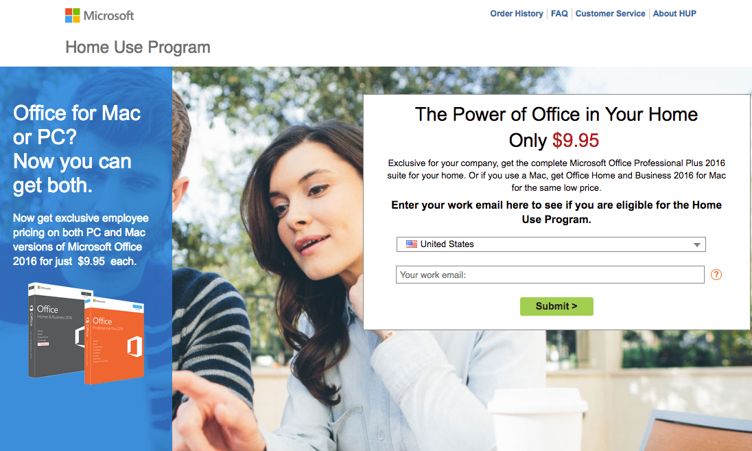 Microsoft Home Use Program (HUP). Super good deal if you qualify