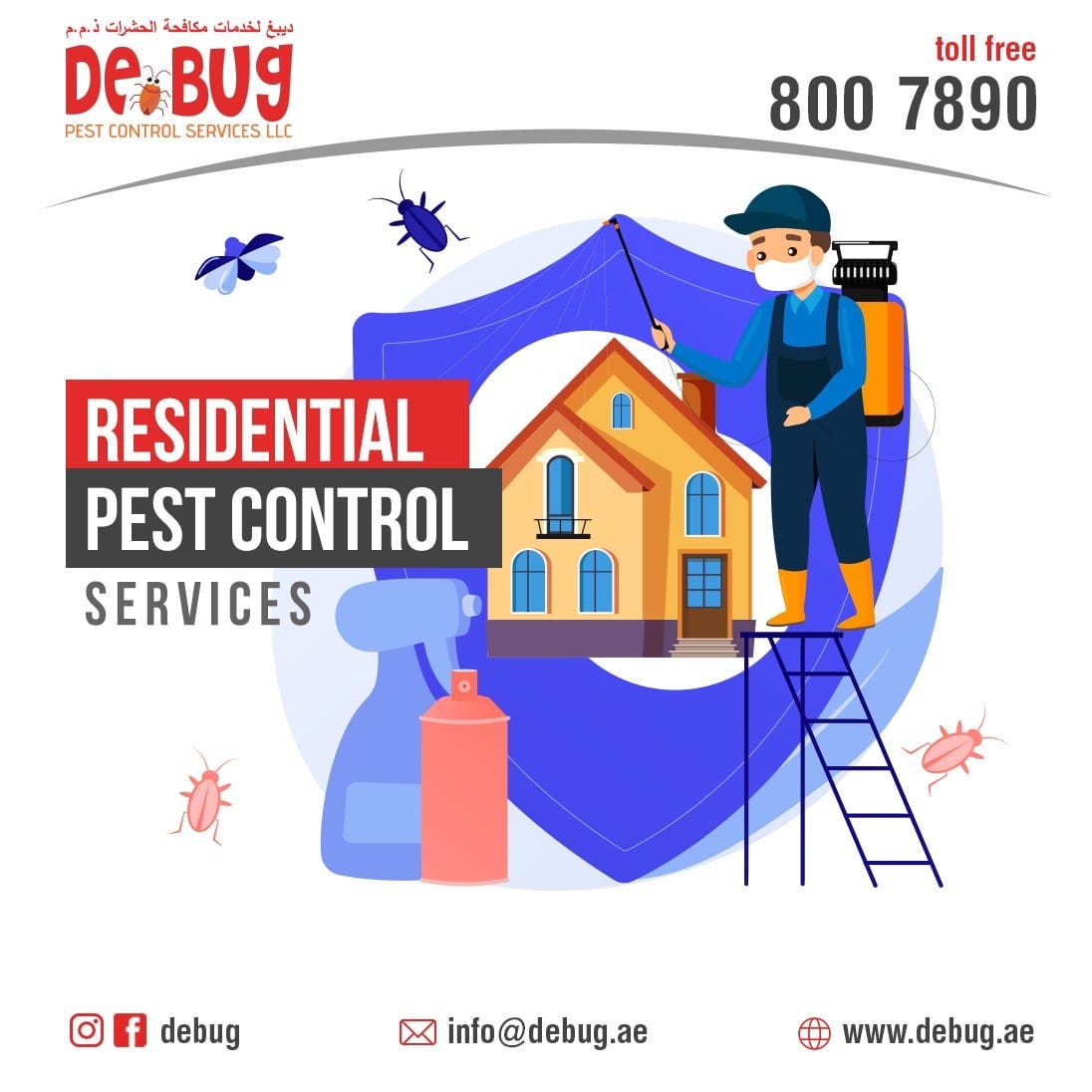 Customerfriendly Pest Control Service Abu Dhabi by Debug Medium