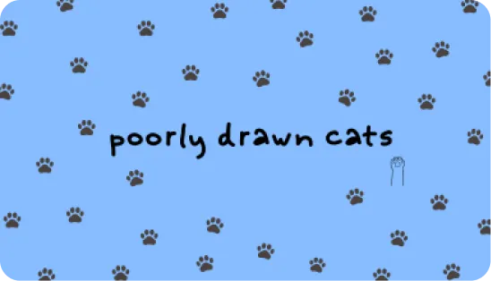 Purrfectly Imperfect Poorly Drawn Cats