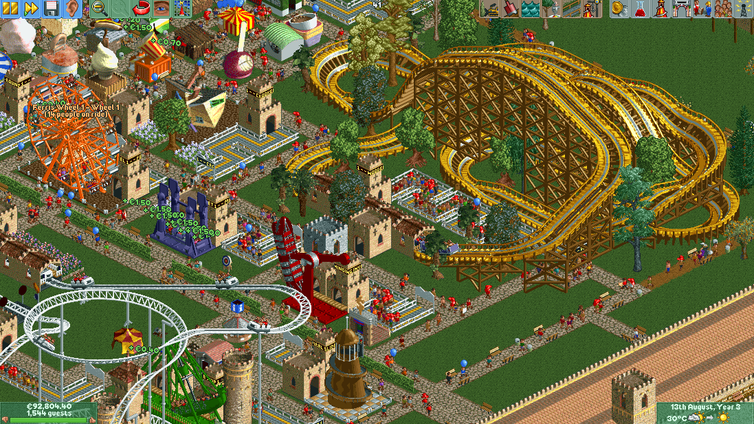 Nostalgia Realm: Roller Coaster Tycoon | by Luis Manarelli in Pixels ...