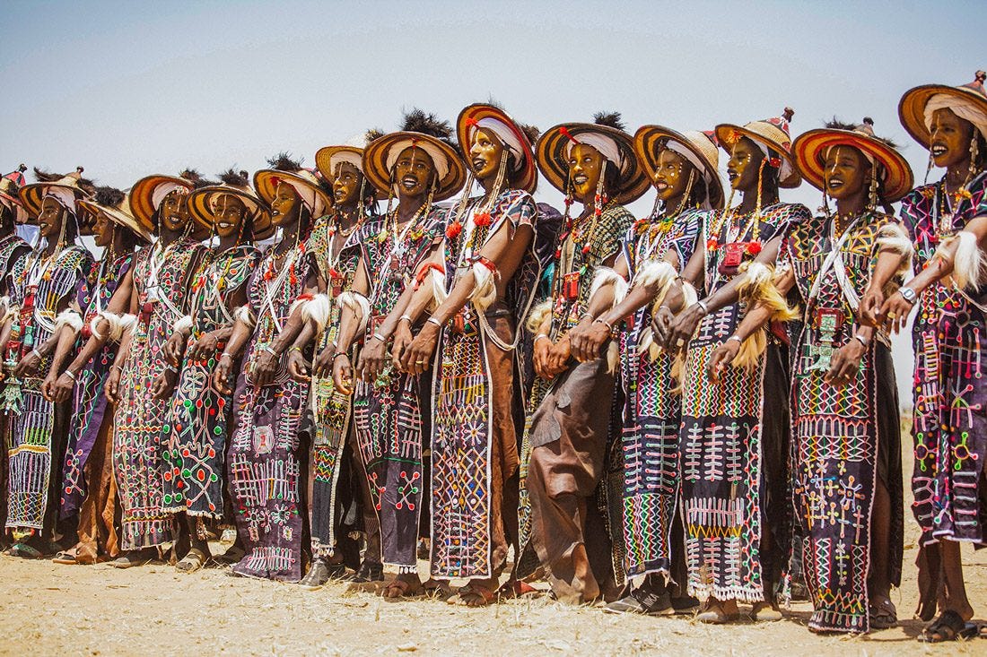 The men of Wodaabe Tribe