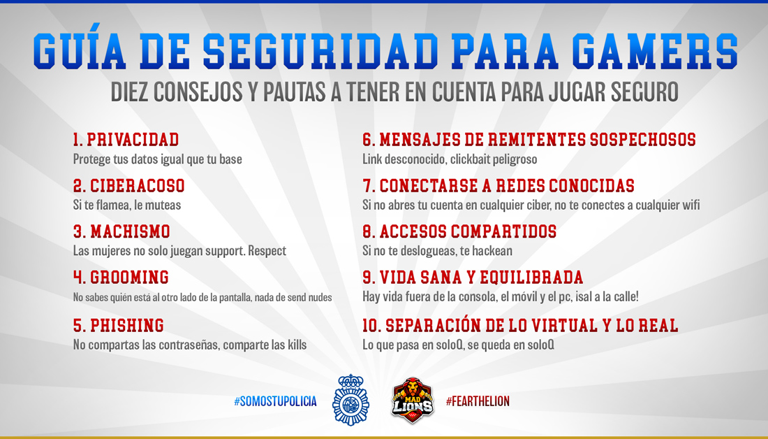 Seguridad y privacidad del jugador