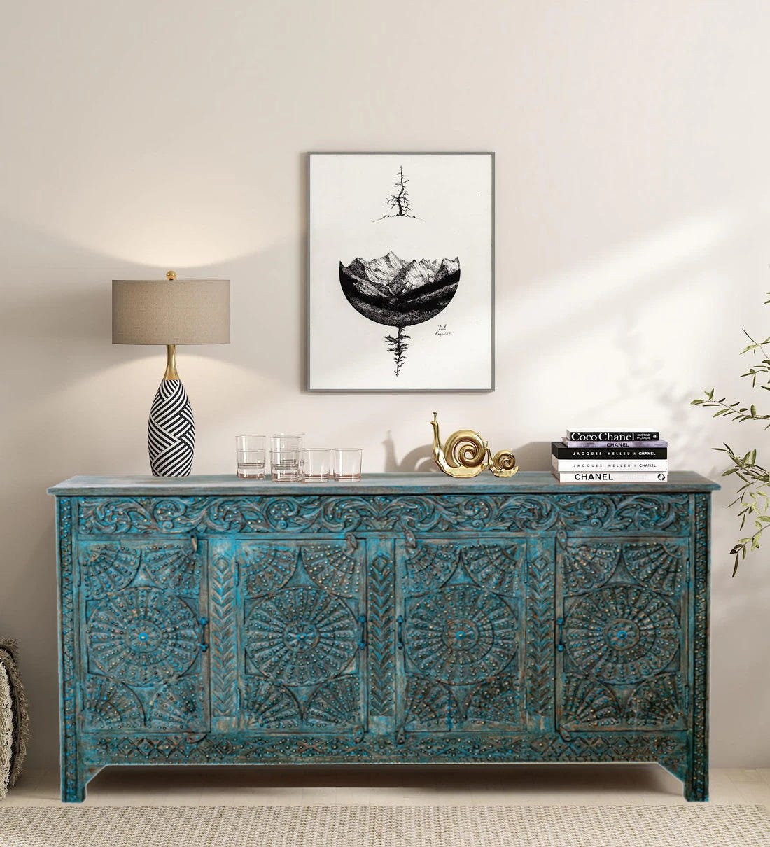Boho chic decor with authentic Indian furniture | by Mogul Interiors ...