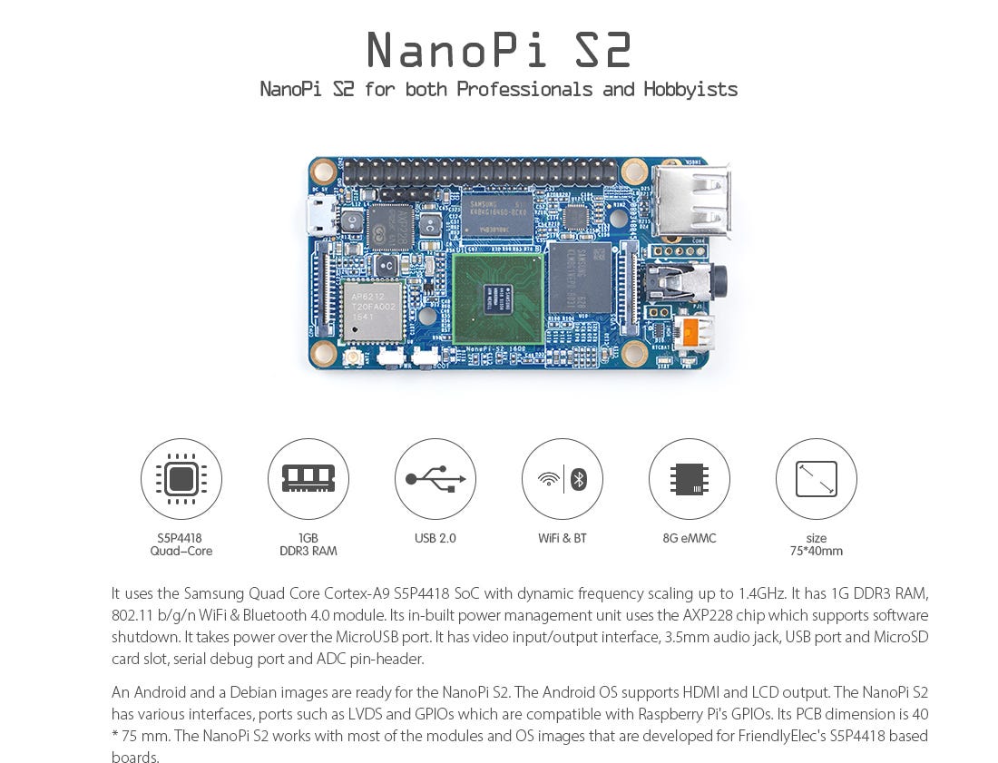 NanoPi S2 for both Professionals and Hobbyists | by jiatang | Medium