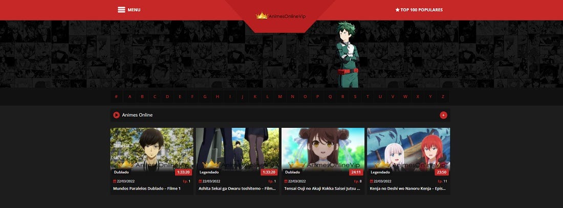 ANIMES ONLINE VIP o melhor do anime online grátis!