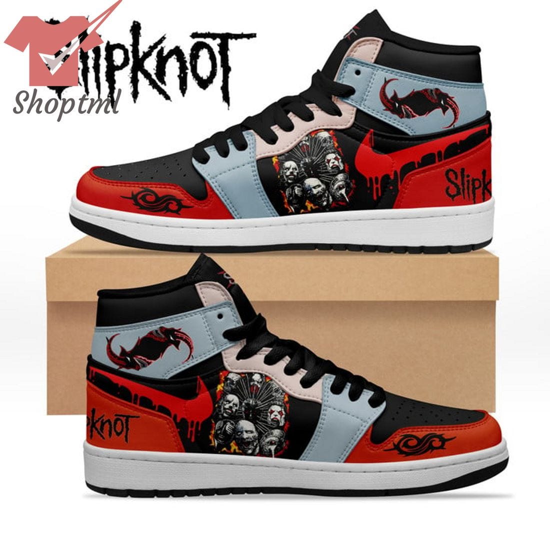 Unleash The Metal: Slipknot Psychosocial Nike Air Jordan 1 High ...