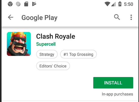 Apps Android no Google Play: Supercell