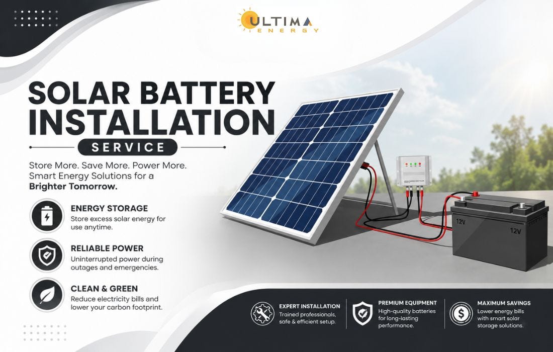 Solar Battery Installation Melbourne: Ultima Energy