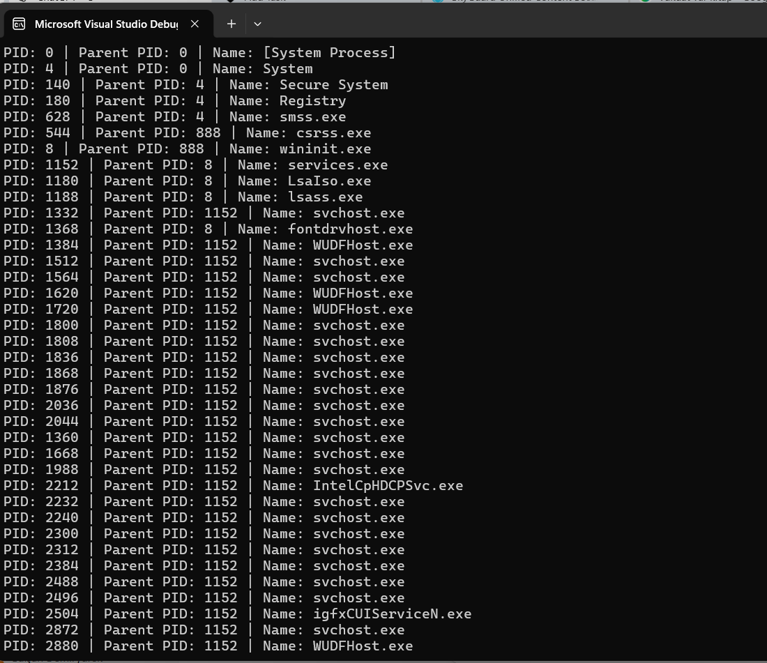C++ Basic Process Viewer. 💻 Kod — Basit Process Viewer | by Gülşah ...