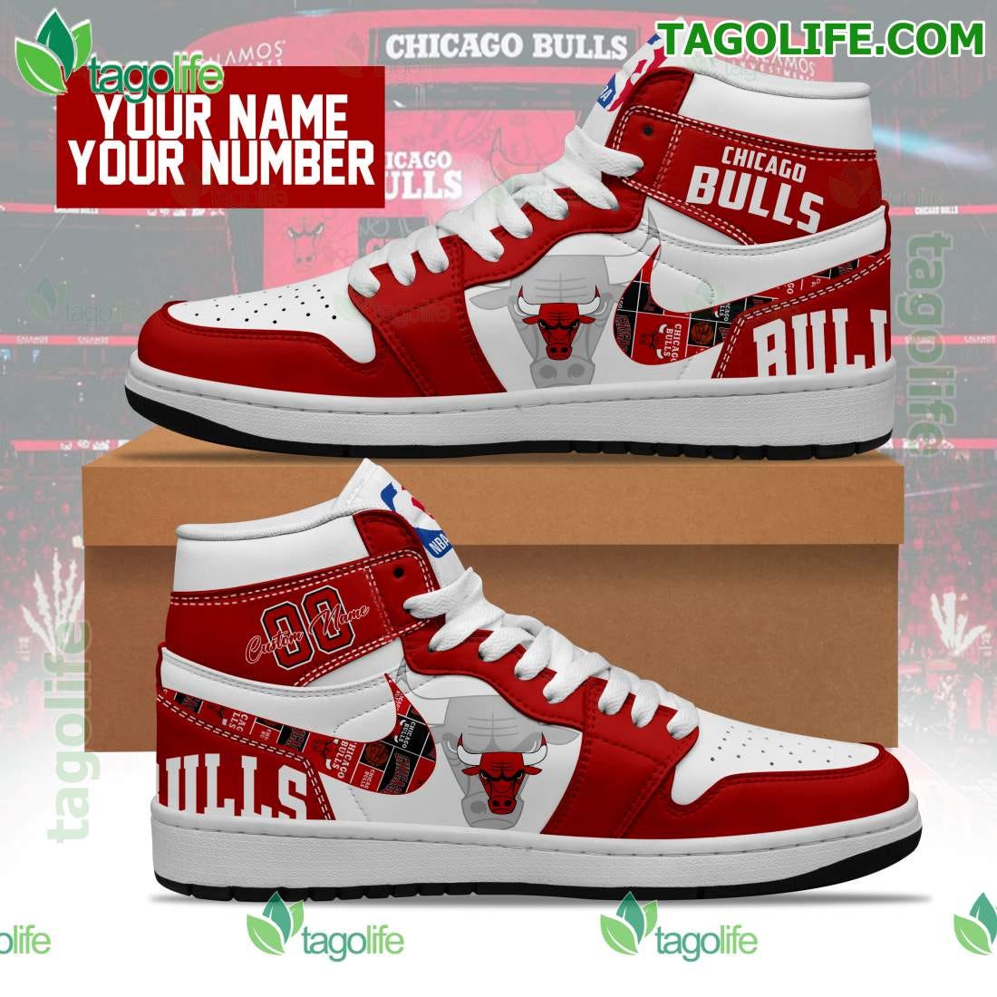 Chicago Bulls NBA Personalized Air Jordan High Top Shoes | by Tagolife  Fashion | Medium