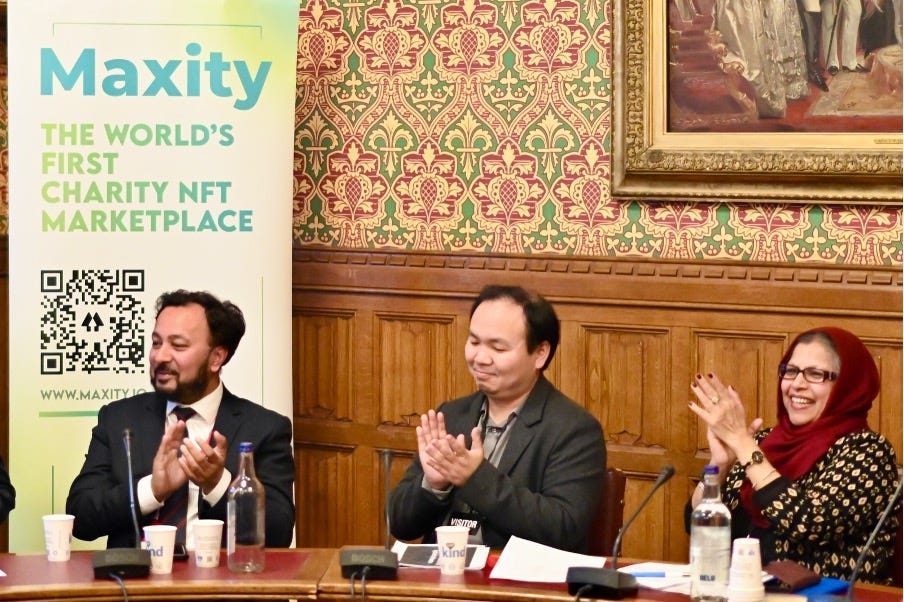 from left to right: Mr Amjad Suleman, Professor Yu Xiong, Baroness Uddin