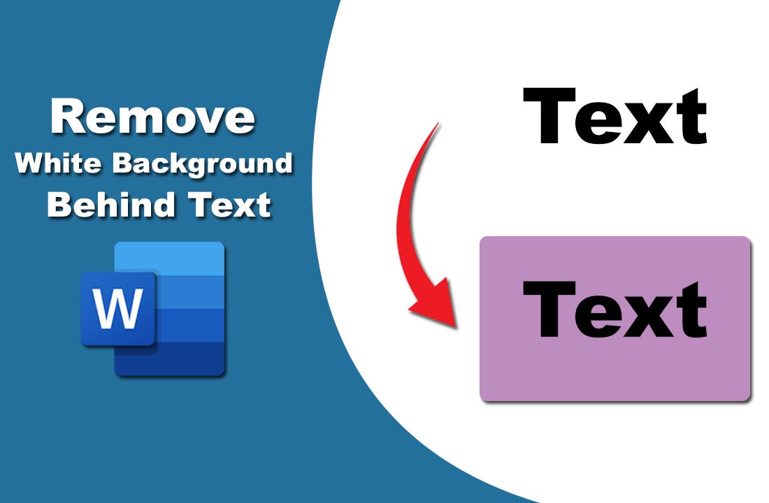 How to get rid white background behind text in Microsoft Word - Shapon