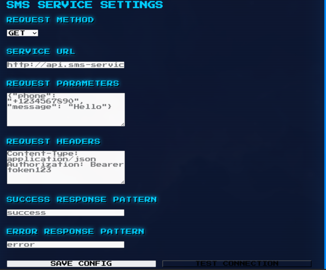 Admin dashboard