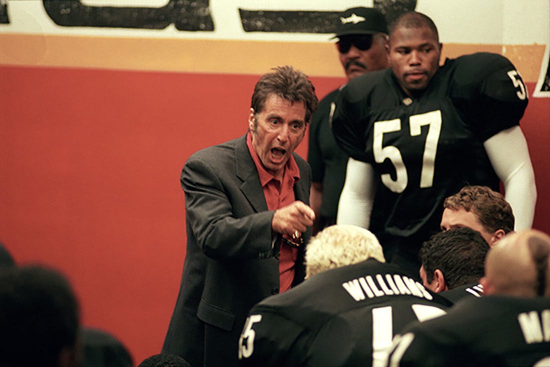 Any Given Sunday Al Pacino Inch By Inch Edited 