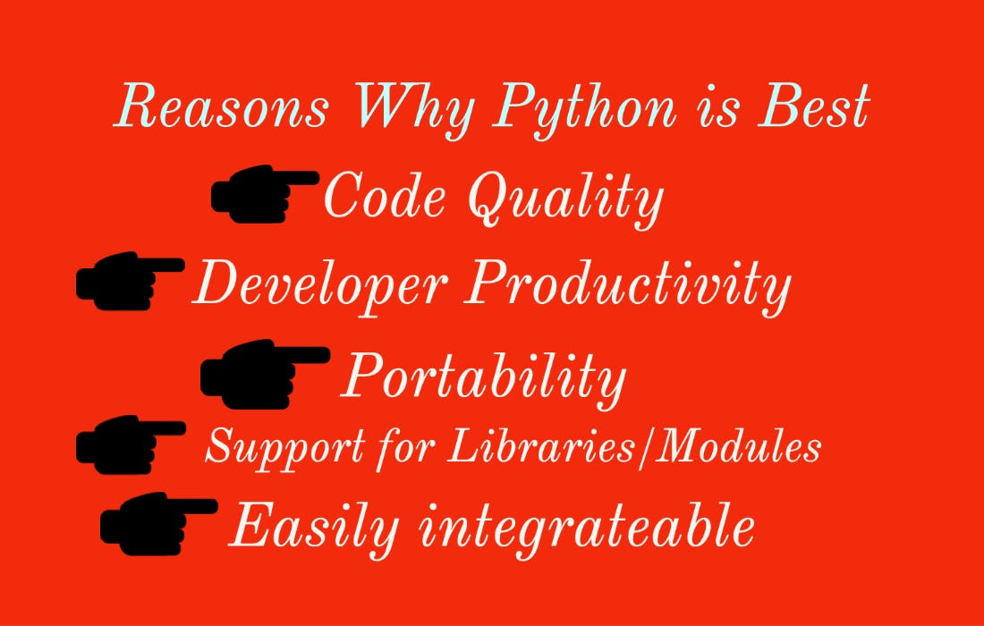 5 Reasons why Python is best | Medium