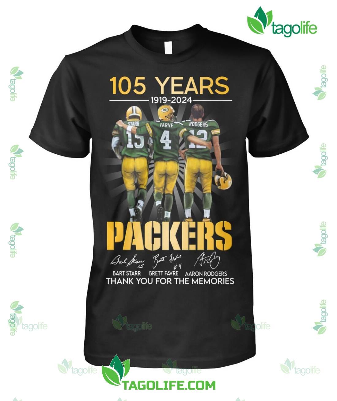 T shirt on sale green bay packers