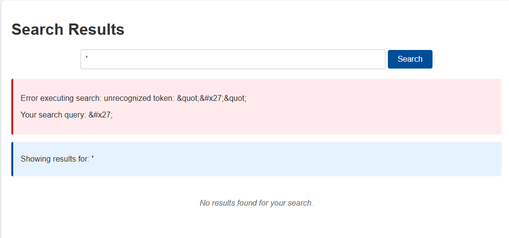 SQLi test