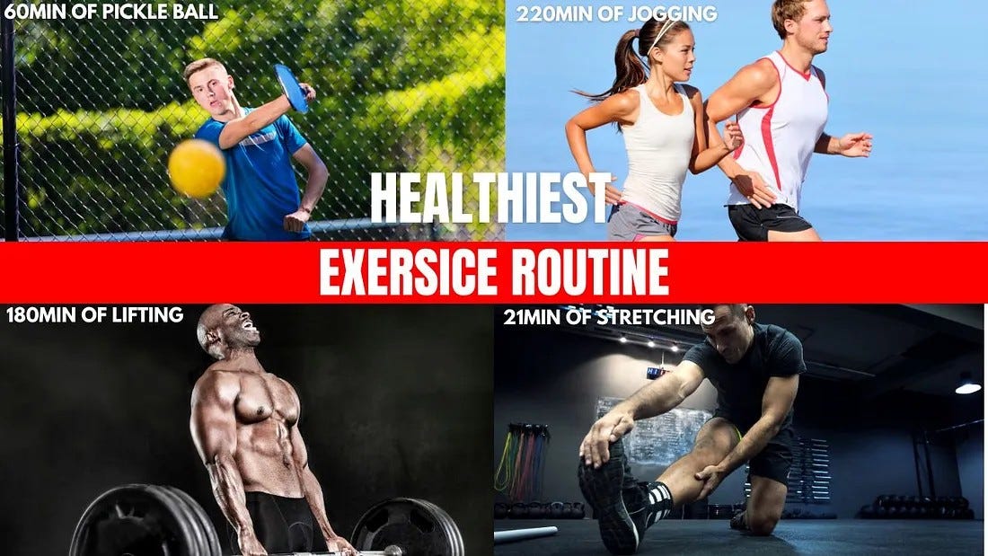 The healthiest amount of exercise for the most long-term benefits