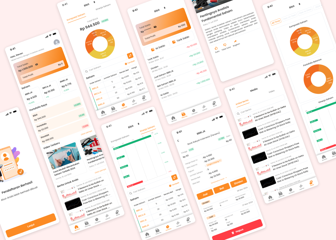 Aplikasi Monitoring Portofolio Investasi Saham — UI/UX Case Study | by ...
