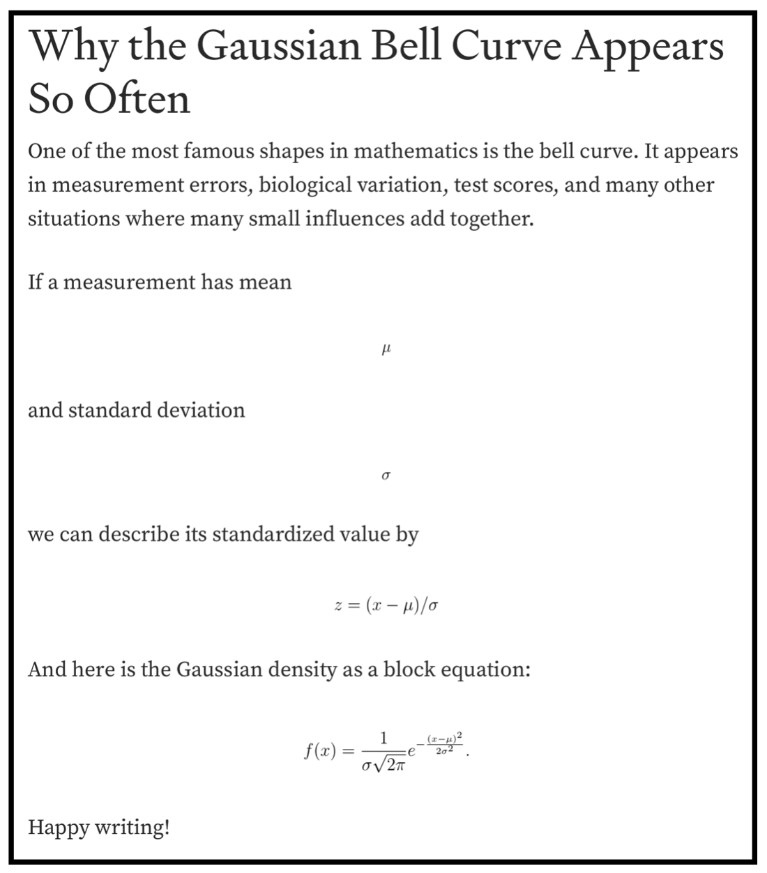 How to Write LaTeX Equations in Medium Articles Automatically
