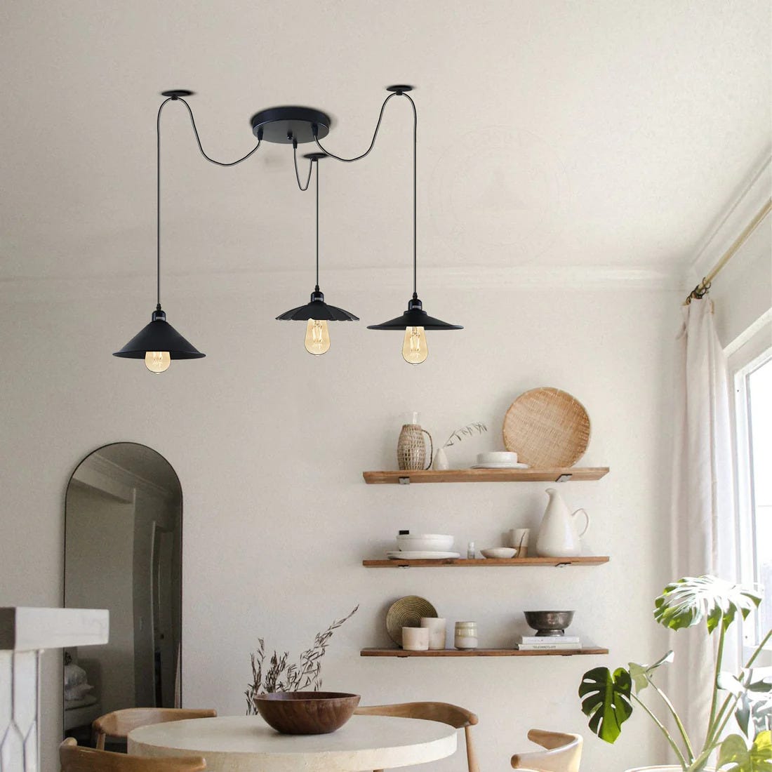 Where to hang a pendant light?. The distinctive and flexible Industrial