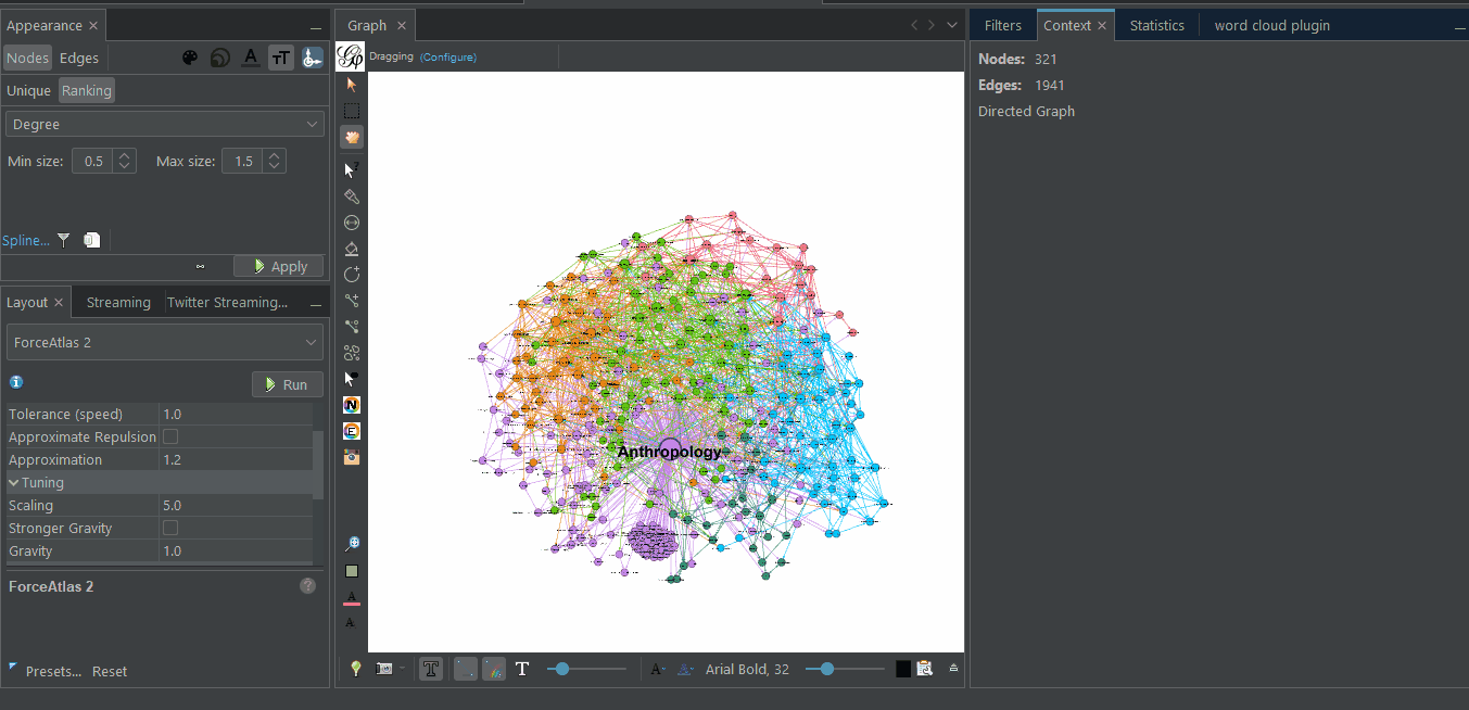the word cloud plugin in action