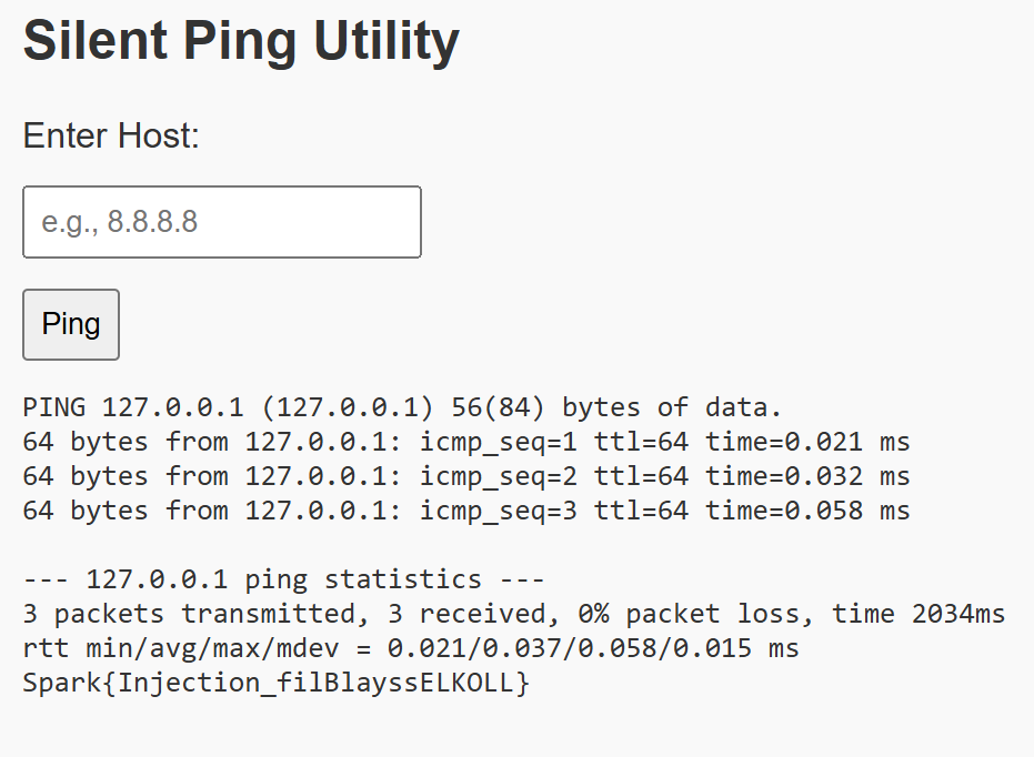 Silent ping utility