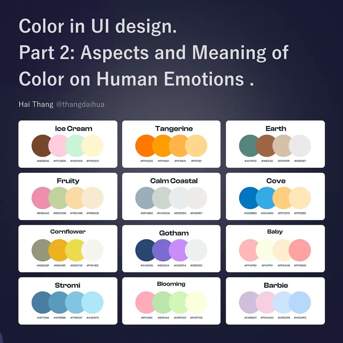 Color in UI design-Part 2: Aspects and Meaning of Color on Human Emotions .  | by NALSengineering | Medium