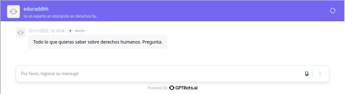 Les presento: EducaDDHH, un chatbot para educar en DDHH