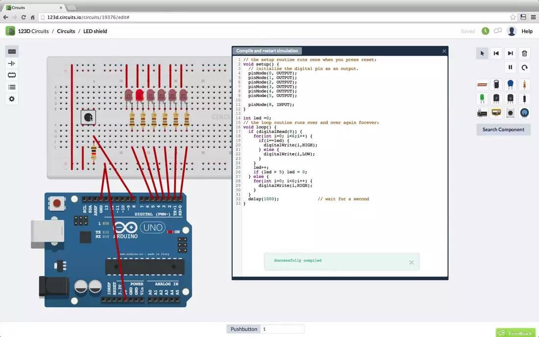 Simulador Online de Arduino: Monta y prueba tus circuitos sin ningún coste  | by Matías Mascazzini | Medium