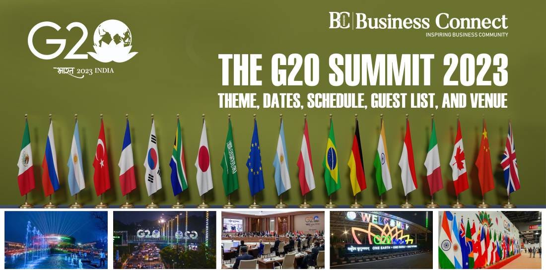 G20 Summit 2023 a Sustainable Global Future by Business