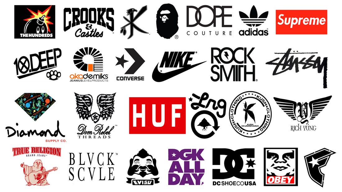 popular shirt brand logos
