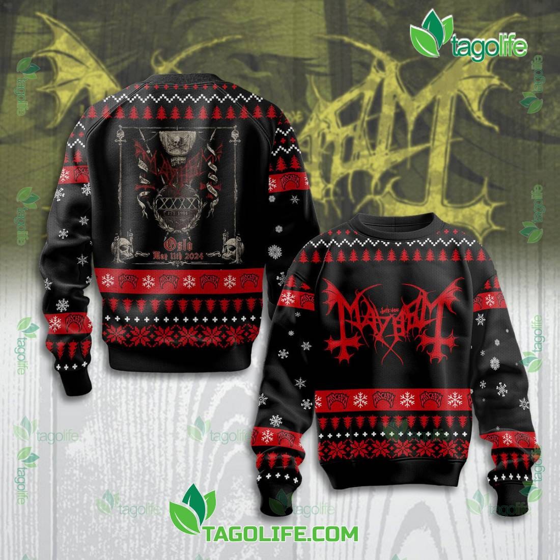 Amzing Music Band The True Mayhem Skull Ugly Christmas Sweater | by Artist  Fashion | Dec, 2023 | Medium