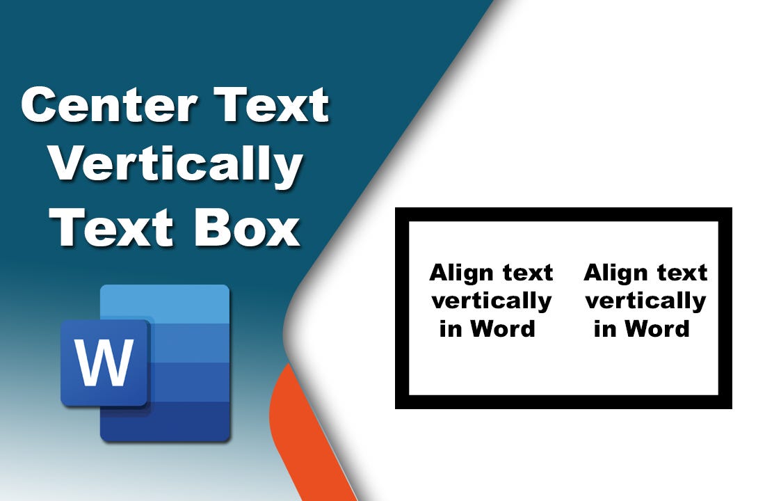 How to center text vertically in a text box in Microsoft word - Shapon ...