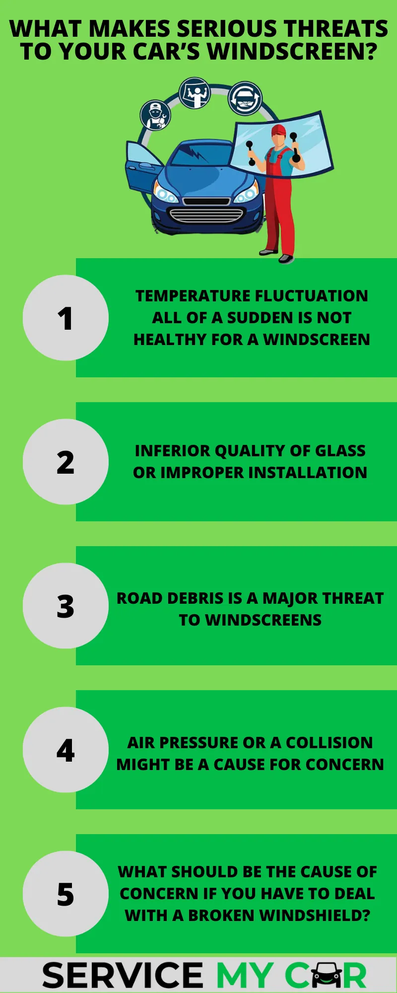 What Makes Serious Threats to Your Car’s Windscreen? (Service My Car)