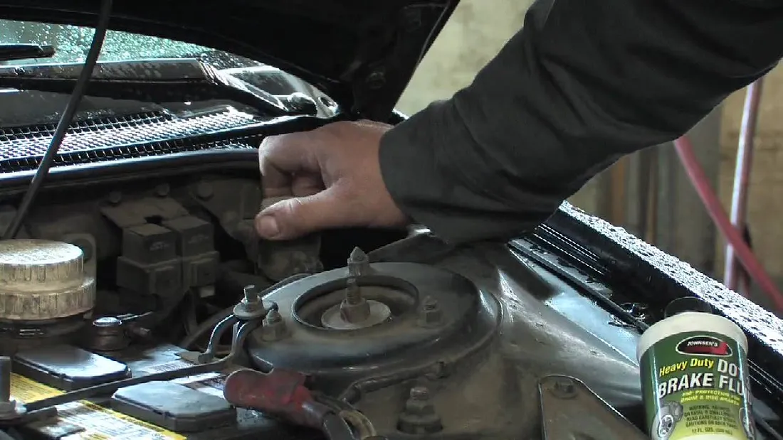 Take care of clutch fluid during a change