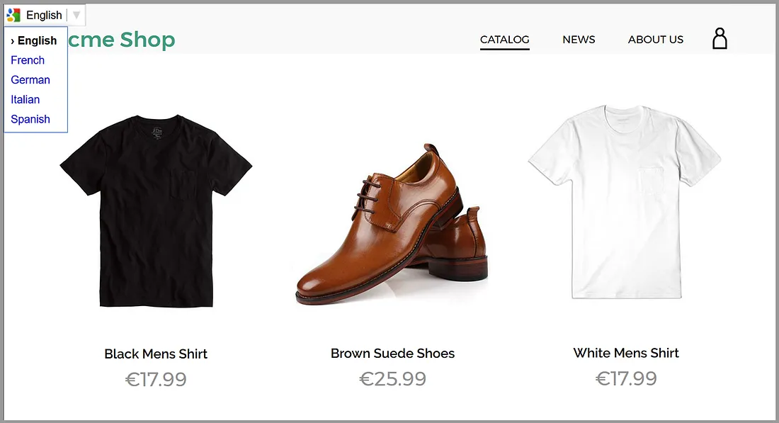 Panda storefront demo