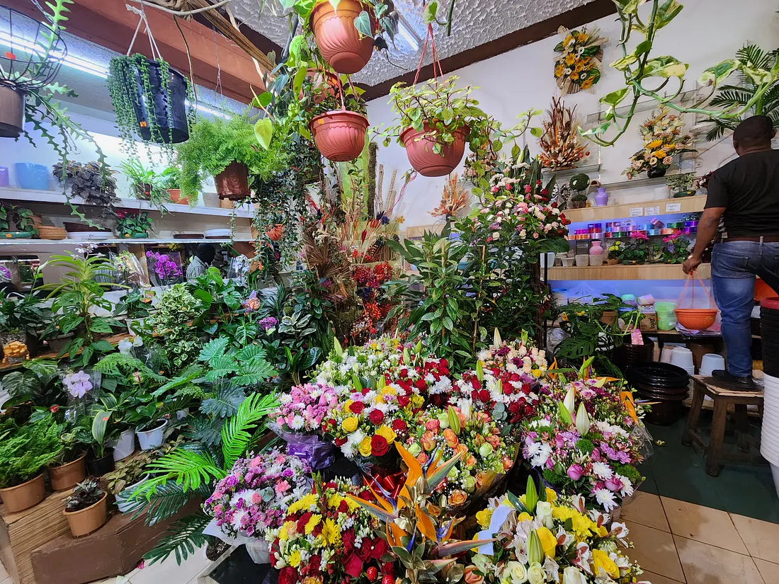 Visiting a florist