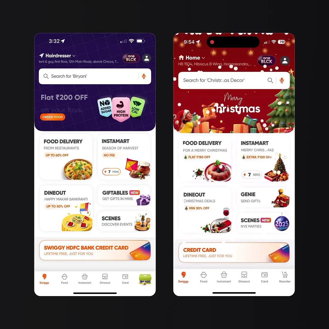Seasonal UI example