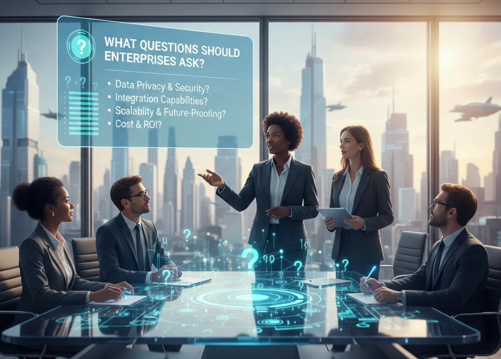 What questions should enterprises ask a generative AI solutions provider in 2025?