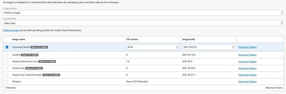 config instancia