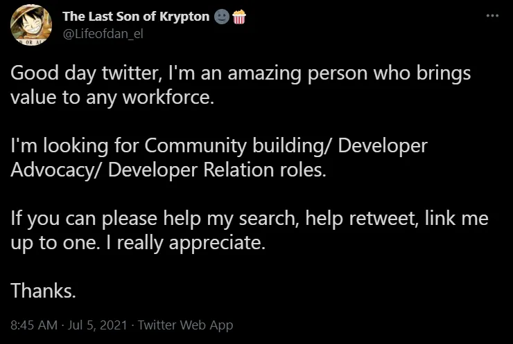 twitter post