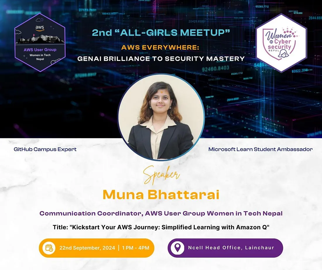 Amazon Q in Action: Highlights from AWS User Group Women in Tech Nepal