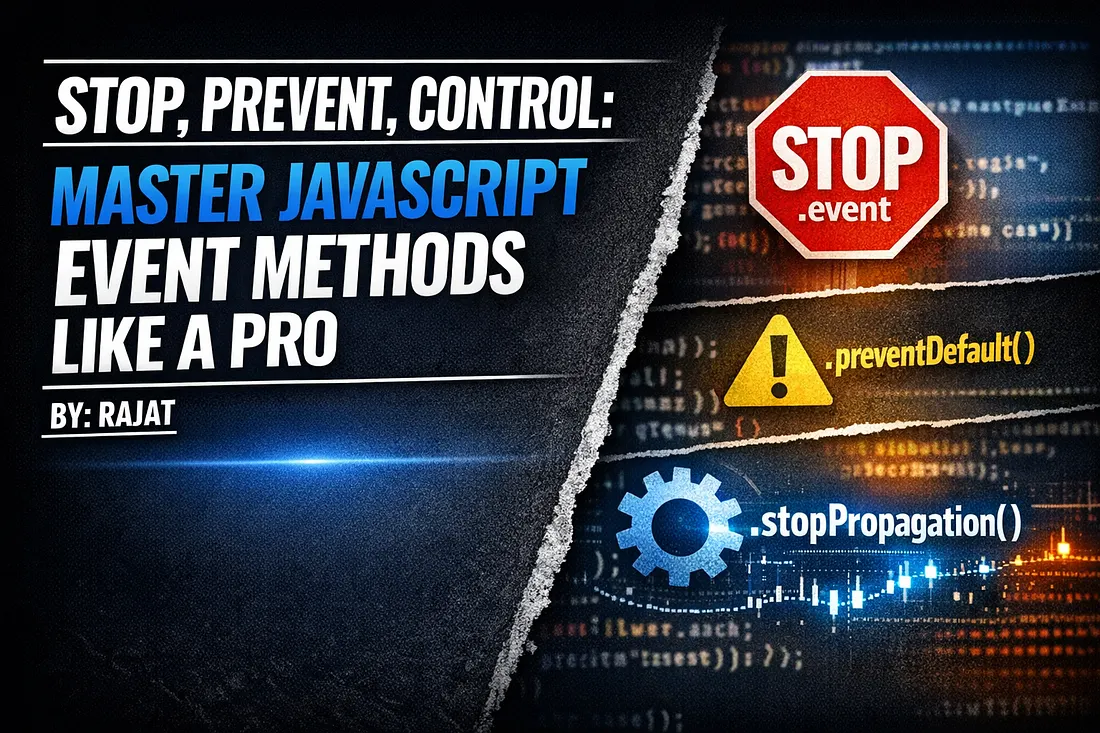 Stop, Prevent, Control: Master JavaScript Event Methods Like a Pro